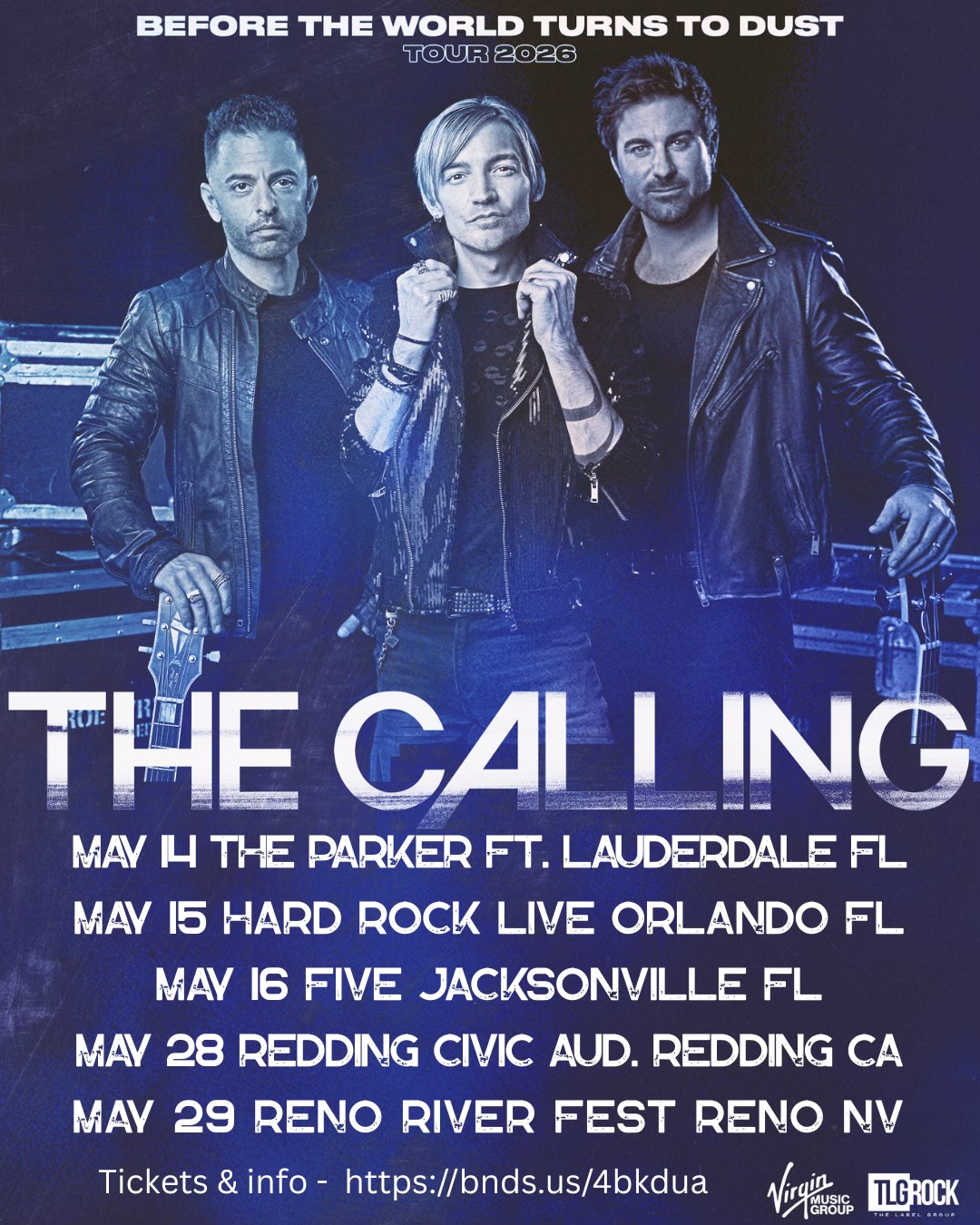 The Calling Before The World Turns To Dust Tour Poster 2026